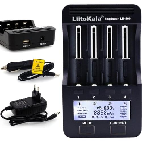 Genuine/Original Liitokala Lii500 18650 battery charger Support battery check test charging/Discharge for 18650 AA AAA NiMH