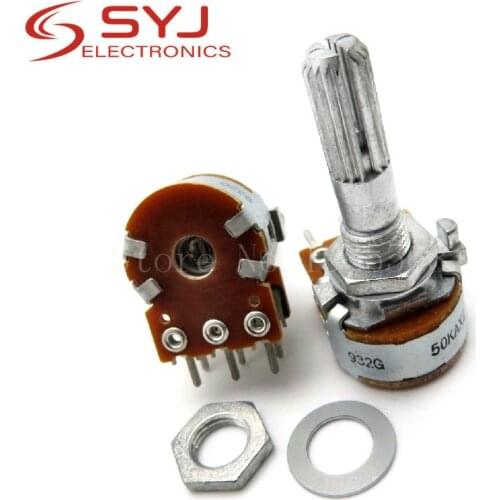 1pcs/lot Promotion Japan For ALPS 16 type double volume potentiometer A50K A100K 25MM flowers Alps In Stock