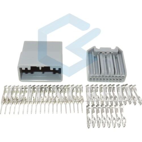 20 Pin Female Male Auto CD Audio Connector Car Power Speaker Antenna Cable Socket For Honda