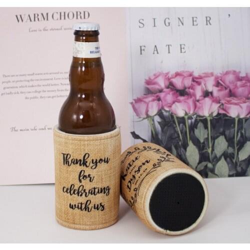 200pcs/lot DIY Custom Print Your Logo Beer Can Coolers Sleeves Soft Insulated Reusable Drink Caddies for Water Bottles or Soda