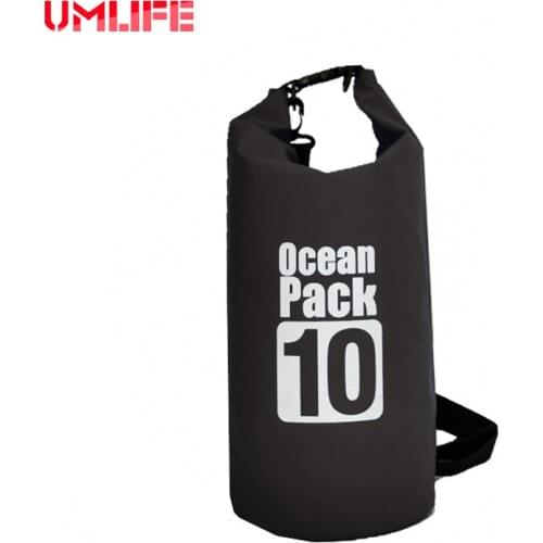 7Color 500D PVC Tarp Trekking Drifting Seal Rafting 10L Bag Double Straps Ocean Pack Outdoor Waterproof Bag Dry Bag
