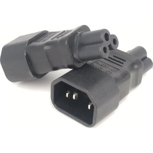 1PC Universal Power Adapter IEC 320 C14 to C5 Adapter Converter C5 to C14 AC Power Plug Socket 3 Pin IEC320 C14 Connector NEWEST