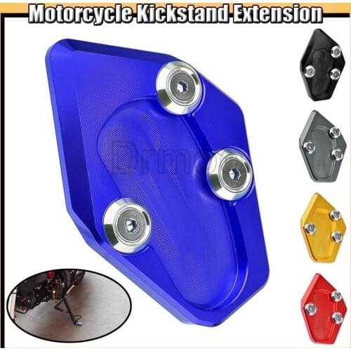 Motorcycle CNC Accessories Aluminum Side Stand Enlarge Kickstand Parts For Yamaha Tmax 530 TMAX530 2015-2016