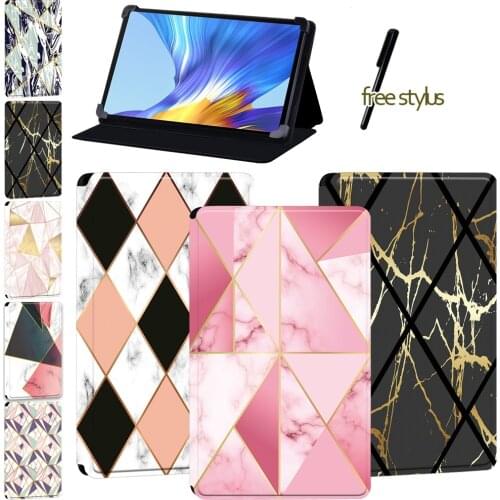 Tablet Case for Huawei MatePad(10.4/10.8/Pro 10.8/T8)/Enjoy Tablet 2 10.1/Honor V6 Shockproof Shape Series Cover Case + Stylus
