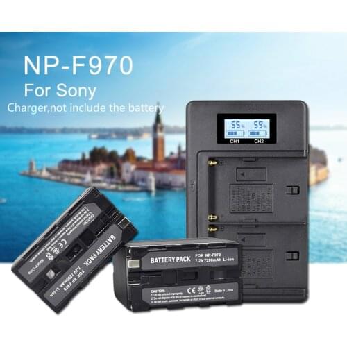 NP-F960 970 NP F970 NPF970 LCD digital battery charger for SONY F930 F950 F770 F570 CCD-RV100 NP-F550 NP-F770 NP-F750 F960 F970