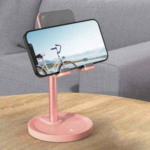 Live Broadcast Phone Holder Bracket Adjustable Ergonomic Design ABS Lazy Table Metal Phone Tablet Holder Mount Stand