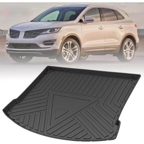 TPE Trunk Mat For Lincoln MKC 2015 2016 2017 2018 2019 Car Waterproof Non-Slip Custom Rubber 3D Cargo Liner Accessories