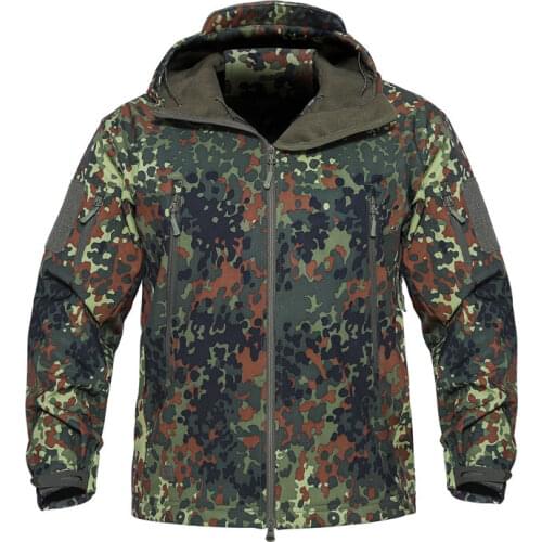 New Digital Camouflage Tactical Gear Military Army Jacket Men Softshell Waterproof Hunter Clothes Winter Casual Jackets