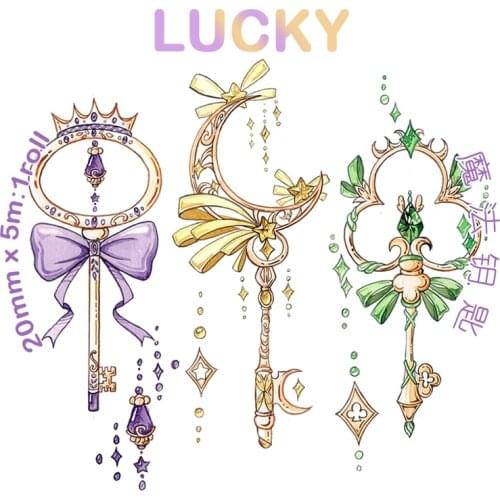 Fairy Magic Key Washi Tapes Bullet Journal Masking Tape Adhesive Tape DIY Scrapbooking Washi Stickers