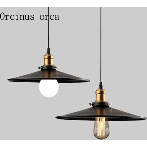 Nordic retro Cafe lights cafe bar wrought iron single industrial wind Chandelier Postage free