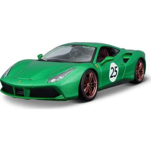 Bburago 1:18 New FERRARI 488 GTB sports car simulation alloy car model Collect gifts toy