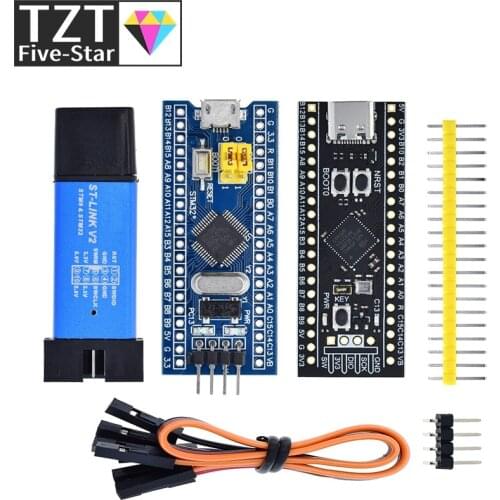 ST-LINK V2 Simulator Download Programmer STM32F103C8T6 ARM STM32 Minimum System Development Board STM32F401 STM32F411 STM32F4