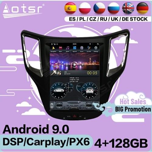 4+128G Tesla Screen Multimedia Stereo Android 9 Player For Changan CS35 2016 2017 GPS Navigatio Auto Audio Video Radio Head Unit
