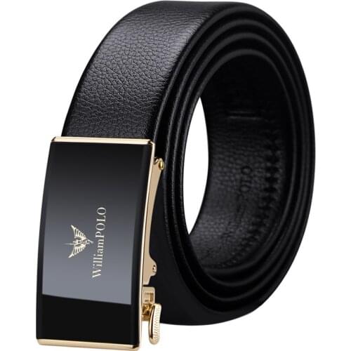 Mens Belt Luxury Brand Automatic Buckle Genuine Leather Harness Designer Belt Gold Male Business Casual Male Trouser Belt 2021