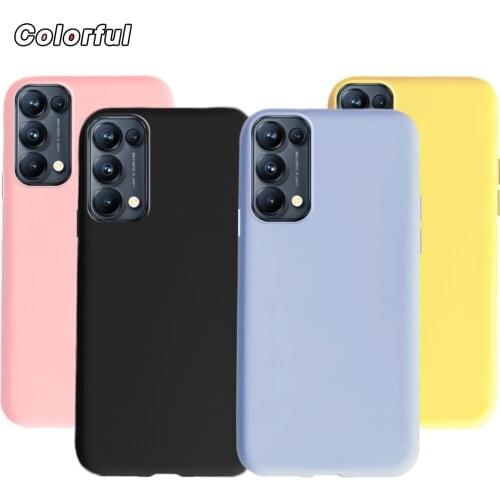Shockproof Matte Silicone Case For OPPO Reno 5 Lite Pro Reno5 F / K / Z Phone Back Protective Cover For OPPO Reno5Z Reno5F 5 5K