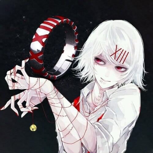 Anime Tokyo Ghoul JUZO SUZUYA REI Boy Adjustable 925 Sterling Silver Finger Ring For Women Men Cosplay Jewelry Accessory Gifts