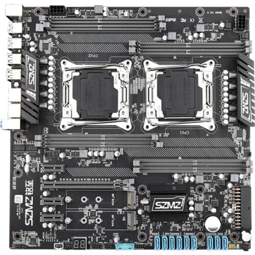 Szmz X99 Dual Cpu Moederbord Socket Lga 2011 V3 Moederbord Ondersteuning Xeon E5 2678 2680 2620 2650 V3 V4 bodemplaat X99