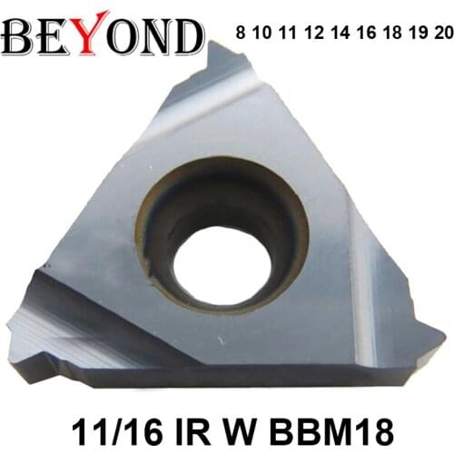 BEYOND Threading Turning Tool 11IR 16IR 8W 10W 11W 12W 14W 16W 18W 19W 20W BBM18 for Steel & Stainless Carbide Insert CNC Cutter