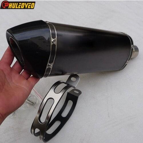 Carbon Fiber ID:51mm 54mm 57mm 61mm 63mm 65mm Customized Motorcycle Motorbike Exhaust Pipe Muffler Escape Demper Baffle Hexagon