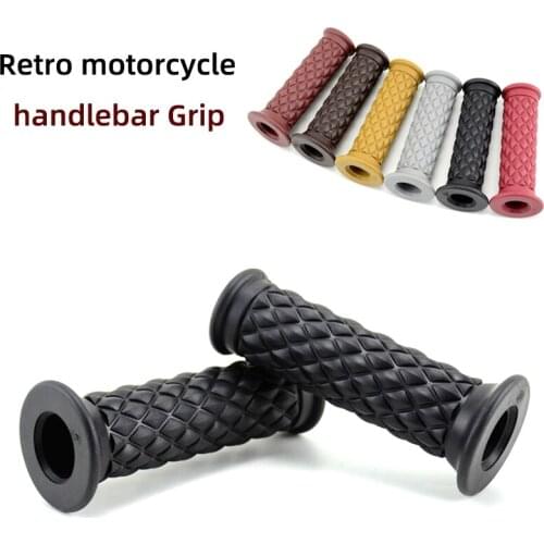 7/8 22mm Universal Motorcycle Modified Accessories Handle Grip Retro Handle Rubber Grip For Benelli Leoncino 250 500 800 752s