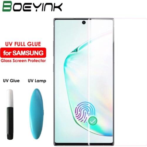 100D UV Glass For Samsung Galaxy Note 10 Pro 5G Note 10 5G Tempered Glass UV Screen Protector For Samsung Galaxy S10 Plus 5G S10