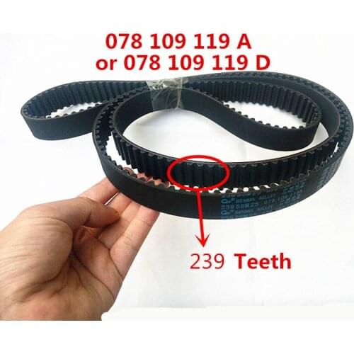 1991-1997 239 teeth Timing Belt Fit for AUDI A4 A6 A8 80 100 C4 2.6 2.8 078109 119D 078109119A