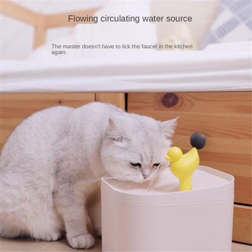2.5L Drinking Bowl for Dogs Automatic Cat Fountain Drinker Mute Water Bowl Pet Dog Cats Electric USB Dispenser with 1 Filter Box