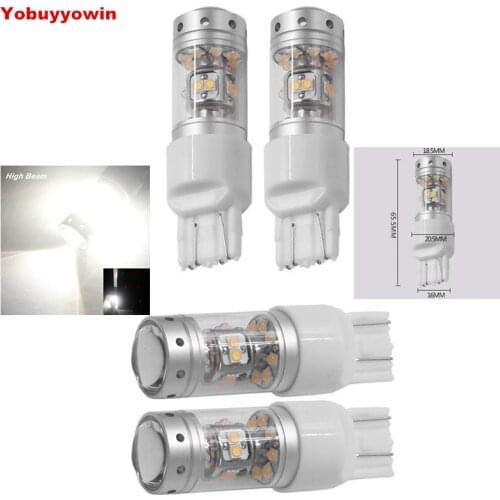 2x New High Bright 140W 1200LM T20 LED Brake Lights 12V 7443 W21/5W Car Daytime Driving Lamp 7443 Brake Rear Light 5500K White