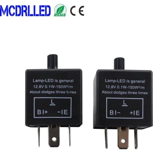 Cf13 Cf14 12v 3-pins Adjustable Frequency Led Flasher Relay Motorcycle Turn Signal Indicator Motorbike Fix Blinker Indicator P31