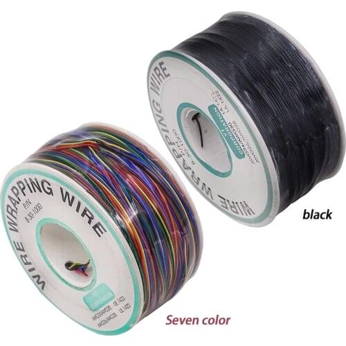 30AWG 0.5mm PCB flying jumper wire OK line Wrapping Wrap Flexible insulation tin-plated 250meter 820FT single conductor