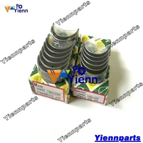 3TNE68 3TNE68-AK 3TNE68-AC Main Bearing119620-02800 Connrod Bearing 719260-23610 For Yanmar Diesel Engine Parts