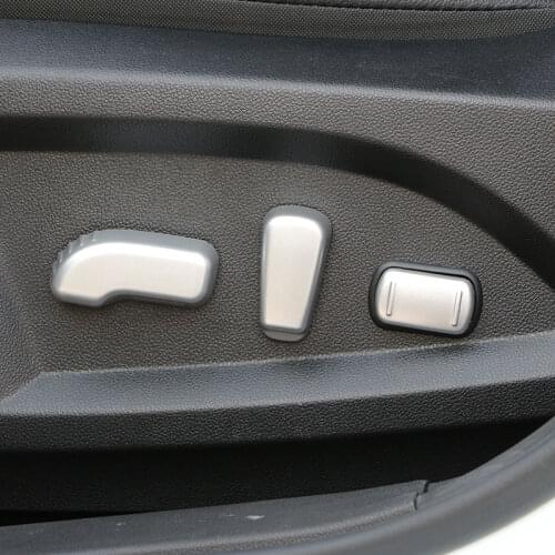 5PCS/SET Car Chrome Seat Switch Adjustment Knob Cover Trim Sticker for Renault Koleos Samsung QM6 2016 2017 2018 Accessories