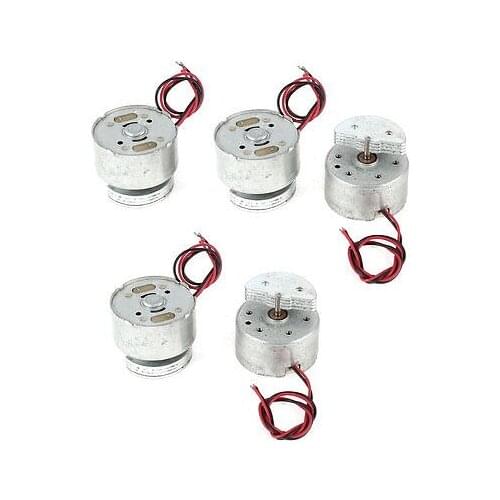 5 Pcs Mini Vibration Motor 3500RPM DC 1.5-6V RF300 for Toys Game Devices