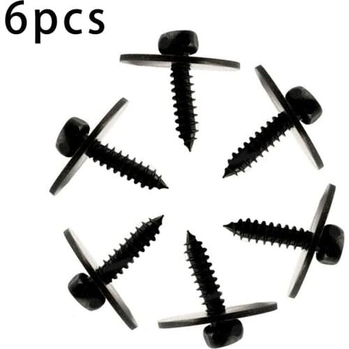 6Pcs Sheet Metal Screws Undercar Shield Clip Nuts A0019906036 For Mercedes Benz W203 S203 W204 S204 W207 W211 C219