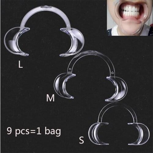 9 Pcs/pack Clear Dental Cheek Lip Retractor Opener for Speaking Game "Watch Ya Mouth" Free Shipping