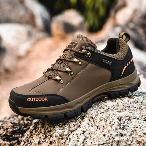Big Size 48 Outdoor Sneakers Wear-resistant Hiking Shoes For Men Non-Slip Tactical Climbing Shoes Breathable Trekking Sneakers