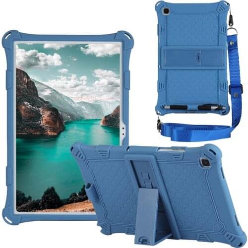 Tablet Case For Samsung Galaxy Tab A7 2020 SM-T500 SM-T505 SM-T507 Anti-Drop Protection Soft Silicon Stand Holder