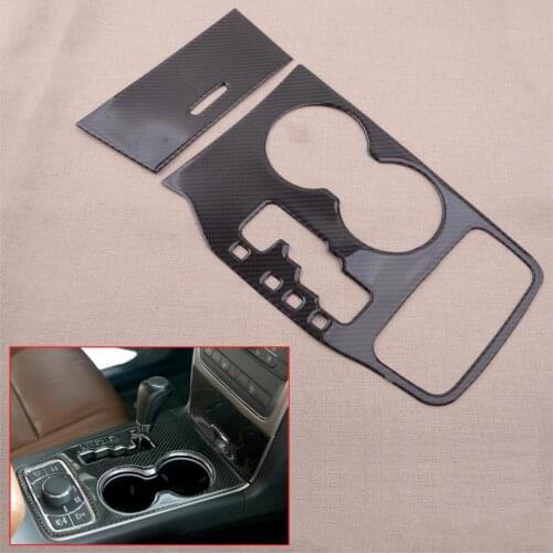 CITALL Car Console Cigarette Lighter Cover & Gear Shift Box Cup Holder Trim Fit for Jeep Grand Cherokee 2011 2012 2013 LHD