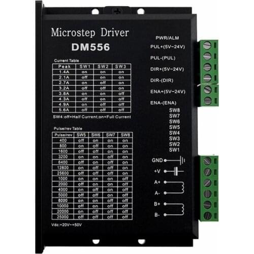 DSP digital 57/86 stepper motor driver 256 subdivision DM556 instead of M542/2M54/TB6600
