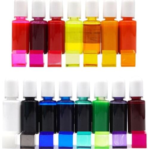 15 Colors Epoxy Pigment UV Resin Coloring Dye Liquid Colorant Glitter Fillings Dropshipping