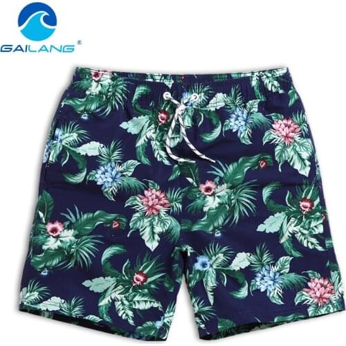 Gailang Brand High Quality Men Design Comfortable Elastic Swimsuits Beach Shorts Mens Swimwear Printed Man Bottoms Boardshorts