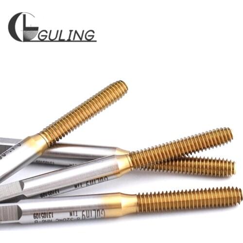 GULING HSS-E machine tap with TIN coating UNC standard thread forming tap for steel metal workpiece threading purpose using