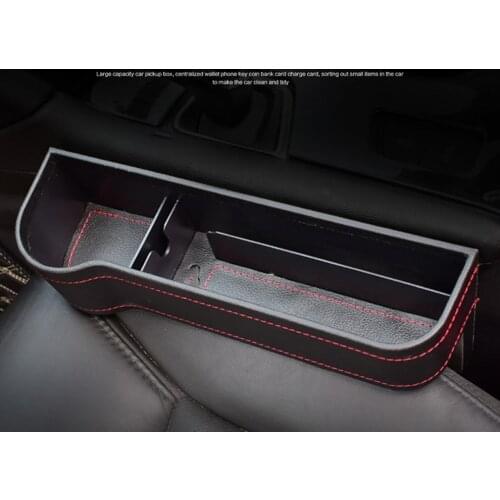 Car Seat Crevice Storage Box Seat Gap Slit Pocket Catcher Organizer Universal Car Seat Organizer Card Phone Holder Pocket