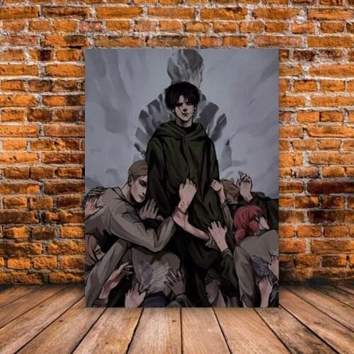 Attack on Titan Eren Jaeger Canvas Painting Home Decor Wall Art Pictures Bedroom Decoration Prints Poster