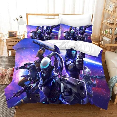 Game Fire Free Bedding Set Quilt Duvet Cover Pillowcases Bed Cover Set Twin Full Queen King Single Double 2-3PCS