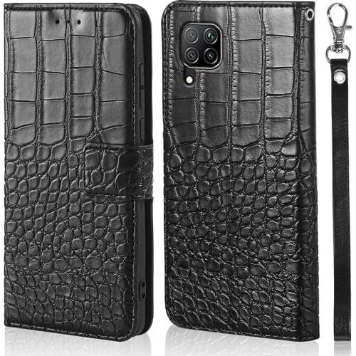 DOREXLON Crocodile Flip Leather Case For Huawei P40 LITE nova 6se Cell Phone Cover Cases For Huawei P40 LITE phone case