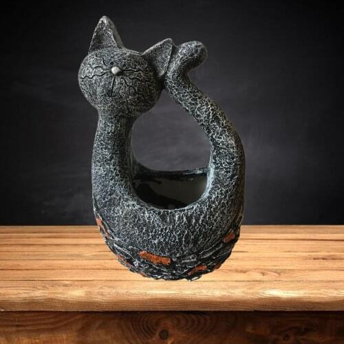 Cute Cat Flowerpot Succulent Plants Flower Bonsai Pot Home Garden Ornament