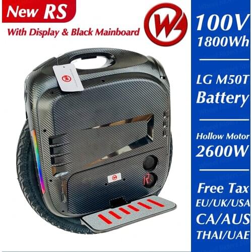 Gotway RS Begode RS Unicycle 18inch RS 19 Electric Monowheel 2600W LG 100V 1800Wh 2021 New One Wheel High Torque Speed