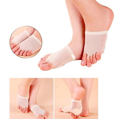 2x Ballet/Belly Dance 5-Hole Toe Paws Pads Foot Thong Forefoot Relief Socks S/M/L L