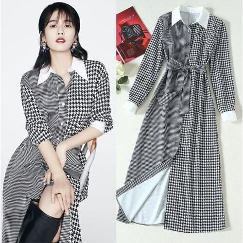 Fall New plover fund case with cultivate morality long sleeved white deer with high on the dress
